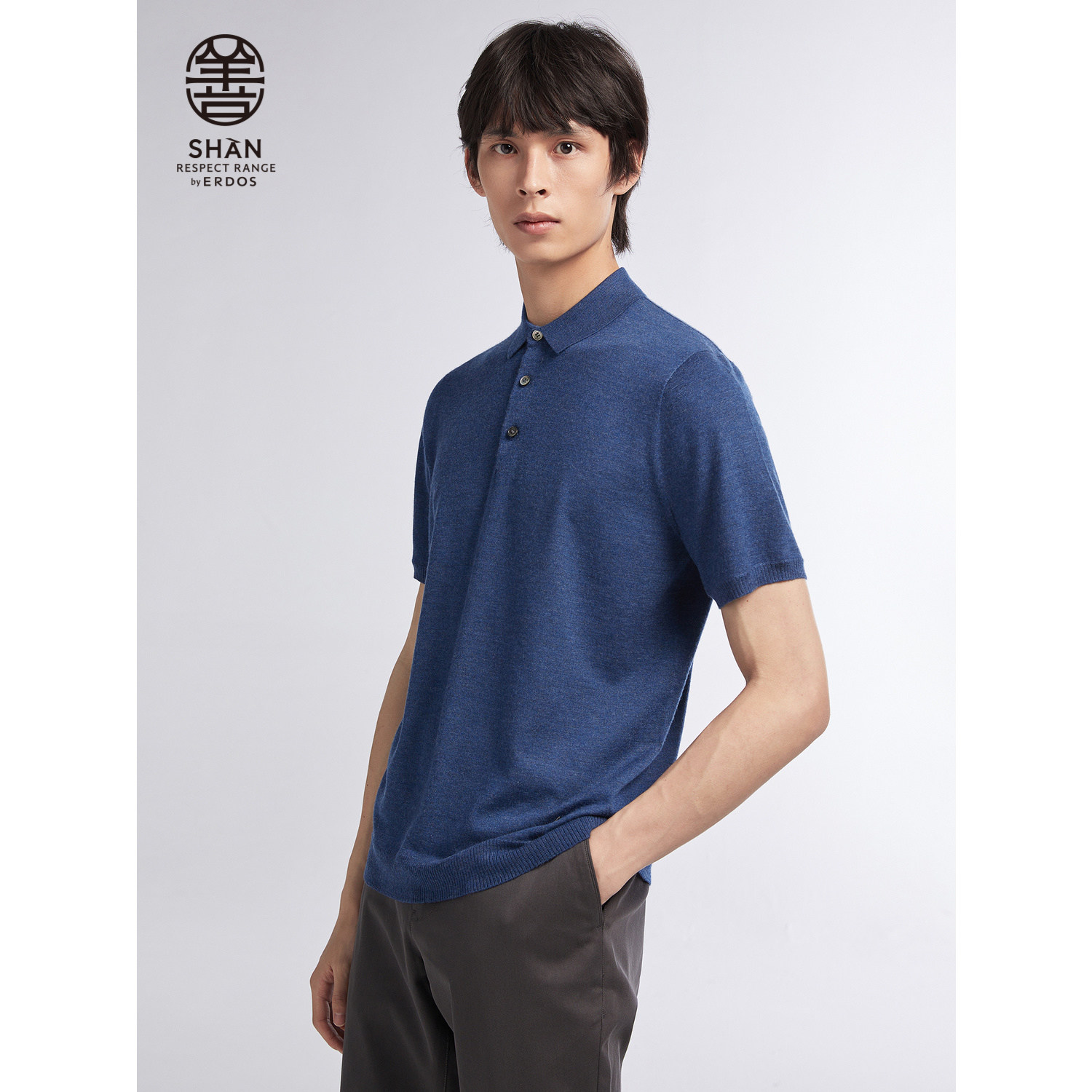 【善系列】ERDOS 男装羊绒POLO衫秋冬精纺半袖多色可选羊绒衫,淘宝优惠券,粉丝福利购,淘宝优惠卷