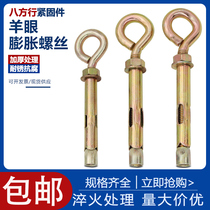 Plated Zinc Goat Eye Expansion Screw Heavy Lifting Rings Internal Expansion Bolt With Circle Hook Swing Hook Pull Explosion