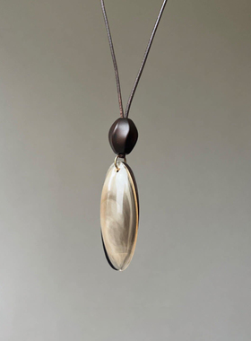 复古长款不规则圆环吊坠项链女2026新款锁骨链高级感小众百搭配饰