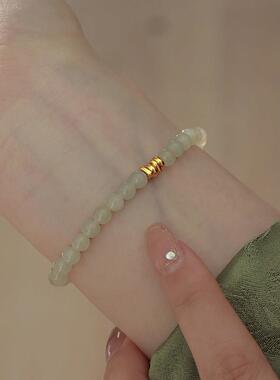 仿和田玉串珠手链女款新中式手串