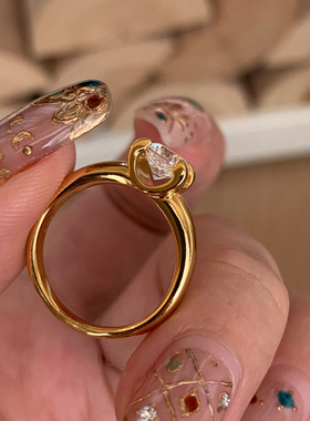 叠戴三环仿钻戒指女款超闪新款