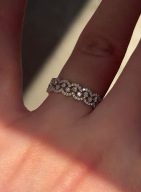 蕾丝戒指女叠戴轻奢高级感小众