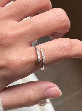 钉子造型戒指女款小众设计高级感