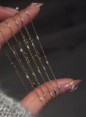 极简风马眼仿锆石手链女款清冷感