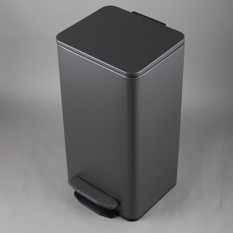 垃圾桶家用不锈钢钛黑9268款厨房大容量静音15升21升30升吸味 - 图3
