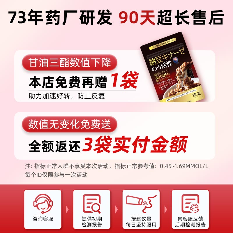 SHUUI修意纳豆激酶6000fu神经酸脑力素心血管胆固醇记忆力中老年