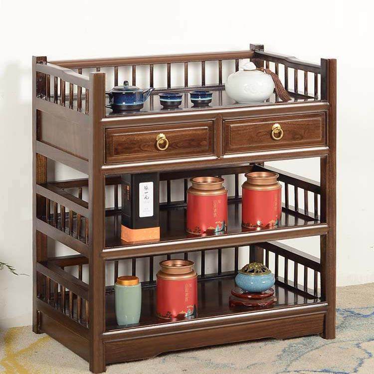 新中式茶水柜实木餐边柜收纳柜茶叶柜置物架办公室茶边柜小酒水柜,淘宝优惠券,粉丝福利购,淘宝优惠卷
