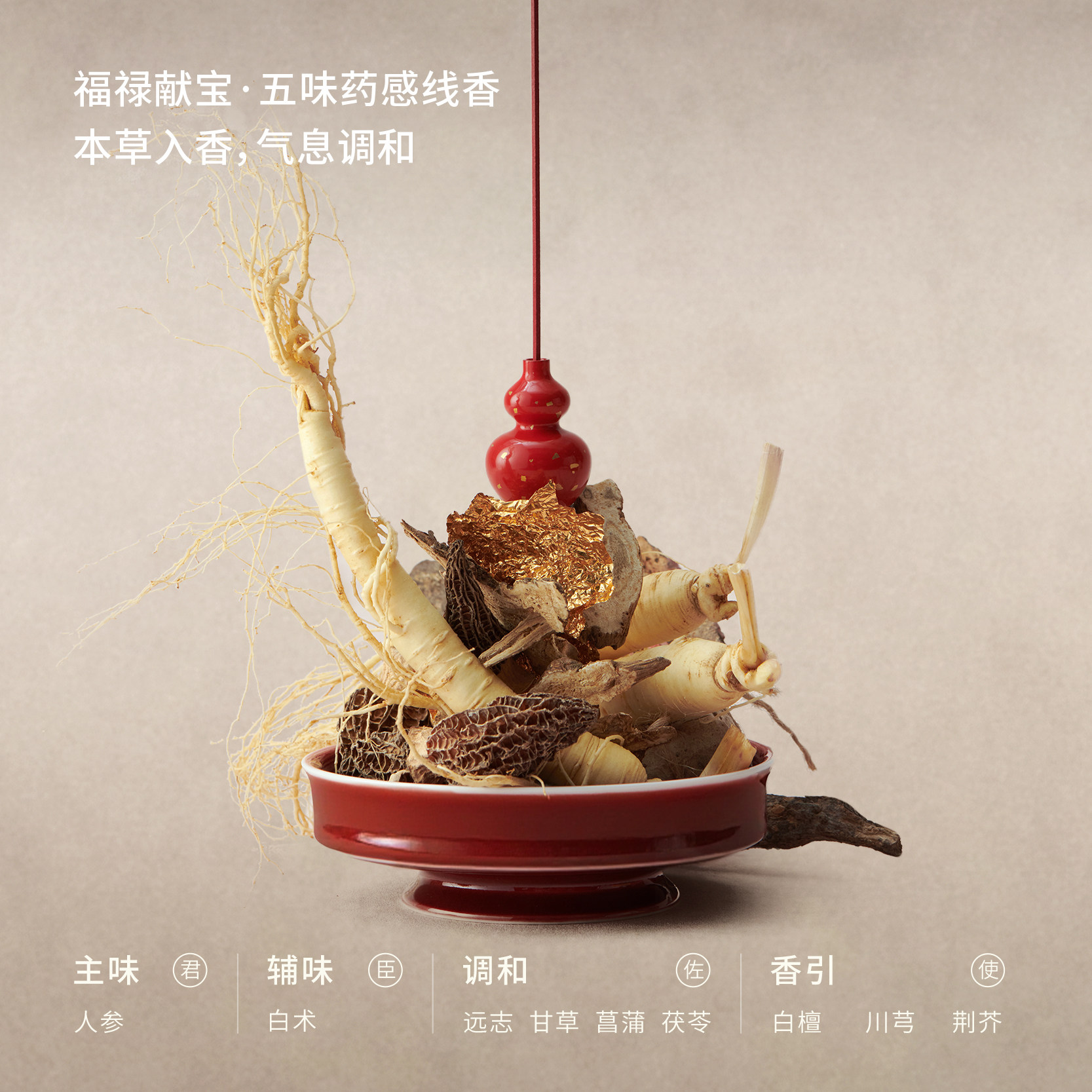 【新年礼物】呈白五味药感线香中式熏香薰安神伴眠生日伴手礼品,淘宝优惠券,粉丝福利购,淘宝优惠卷