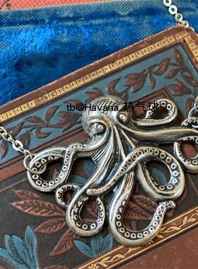 八爪鱼章鱼项链手链 蒸汽朋克海洋生物吊坠锁骨链 Necklace