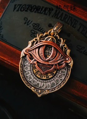 塔罗牌恶魔之眼吊坠项链