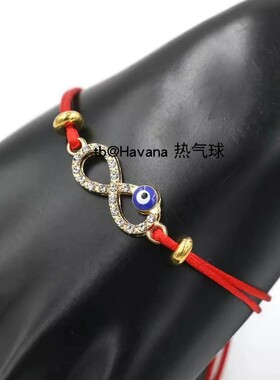 手工编织红绳恶魔之眼手链