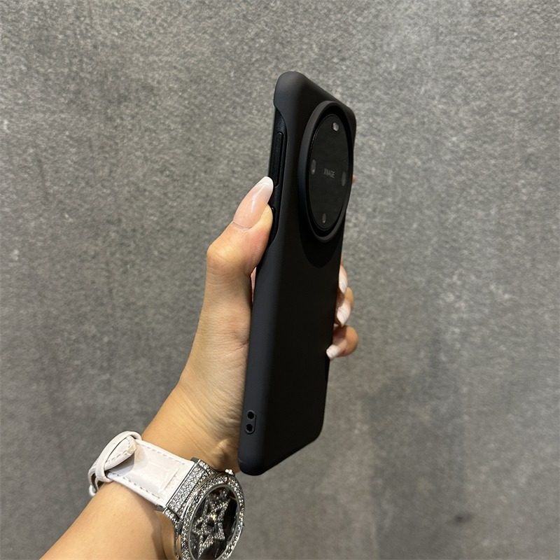 硅胶大孔半包适用华为mate60pro手机壳不包按键iphone13简约纯色mt50超薄14苹果15pro男女款mate40曲面屏30软