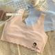 Developing girls underwear ice silk markless vest