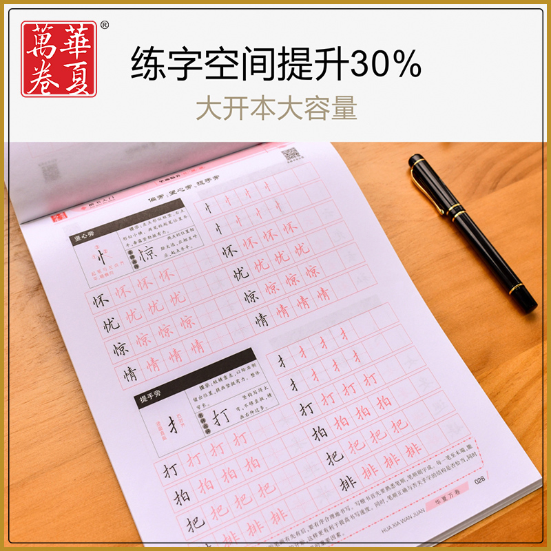 现货速发 田英章楷书入门 基础训练字帖 笔画偏旁间架结构 硬笔字帖书法教程成人大学生初学者正楷速成训练教程培训专用华夏万卷 - 图1