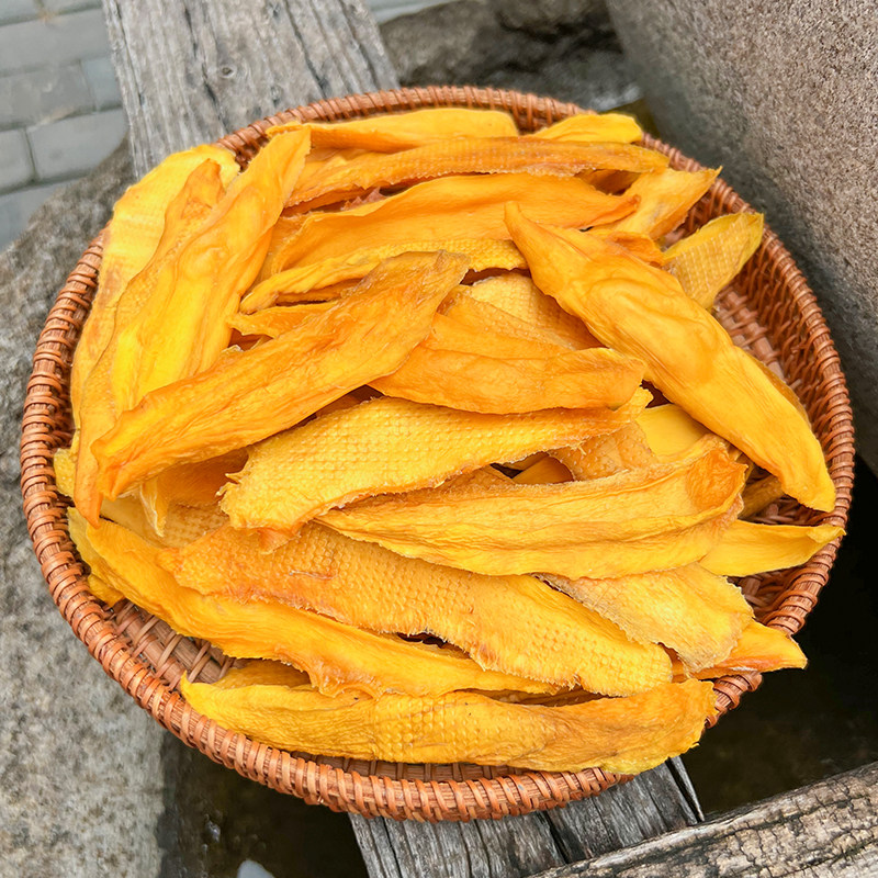 【马三多】芒果干偏甜金煌芒配料干净厚切原味芒果条果脯休闲零食