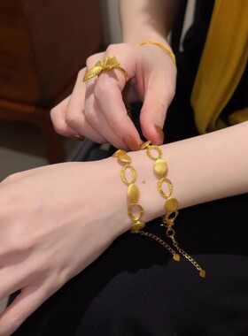 SMGI/送礼礼物不掉色沙金首饰女