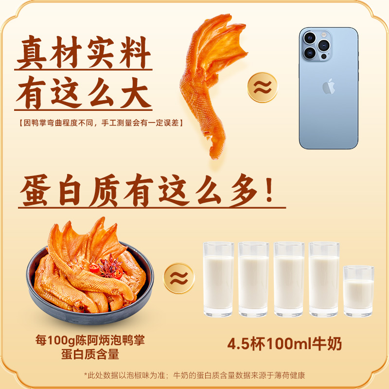【胡可推荐】陈阿炳泡鸭掌零食鸭爪鸭脚小包装卤味即食福建特产