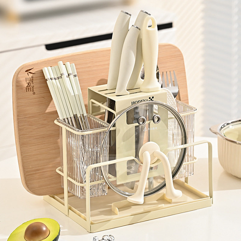 Light luxury chopstick cage multifunctional all-in-one storage