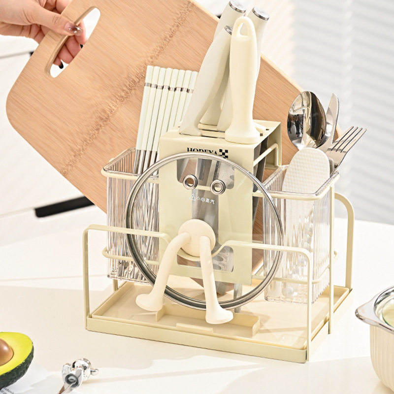 Light luxury chopstick cage multifunctional all-in-one storage