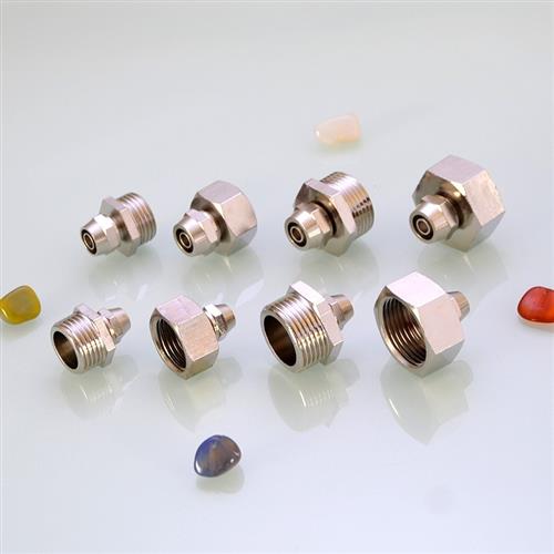 家用铜快插直接头4/6分内外牙转2/3PE管净水器饮水机直饮机铜配件 - 图1