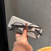 Moukii (to select) anti-blue light flat mirror female advanced sensual slim fit with degree myopia glasses male