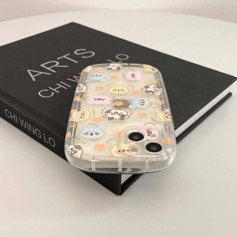 卡通可爱动物适用苹果17promax手机壳iPhone16硅胶软壳15pro全包保护套17air防摔保护套14肥皂壳13/12小众女,淘宝优惠券,粉丝福利购,淘宝优惠卷