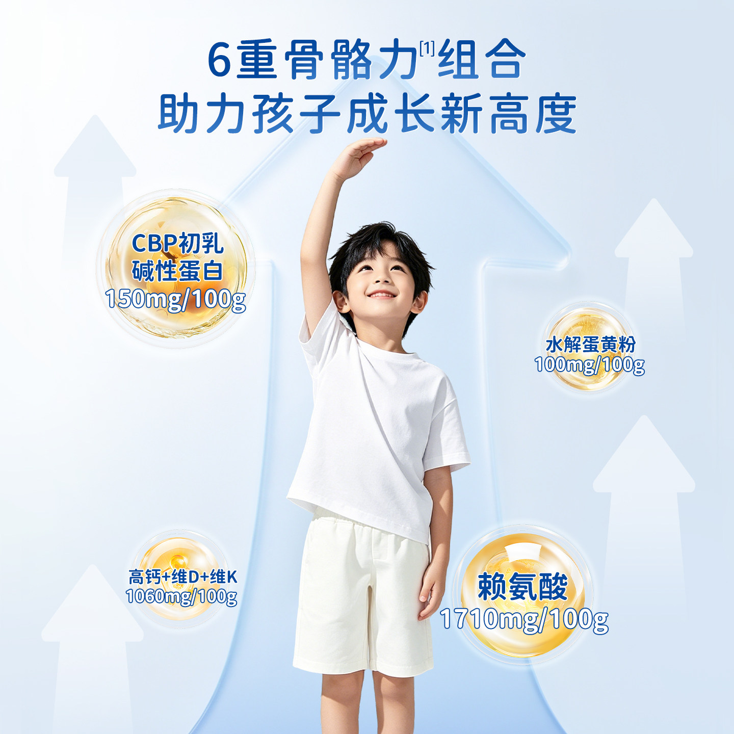 【全新升级】澳优苏芙拉儿童成长奶粉CBP赖氨酸高钙青少年3-18岁