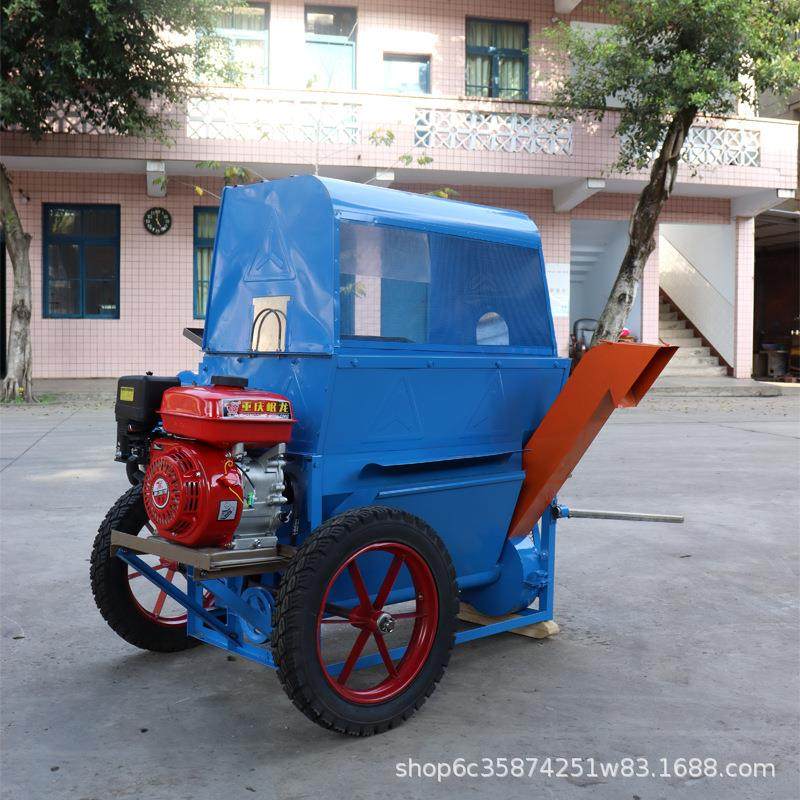 【机械】【定制】新型吹风双滚筒稻麦脱粒机高效脱粒直接装袋,淘宝优惠券,粉丝福利购,淘宝优惠卷