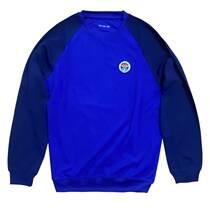 Full-time fireman round-neck sweatshirt long sleeve for sweatshirt flame blue sweatshirt sports long sleeve T-shirt