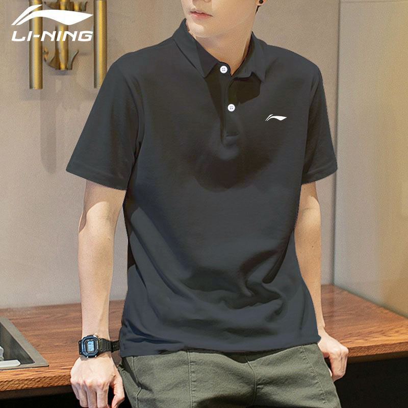 李宁polo衫短袖男夏季纯棉衬衣领运动半袖t恤白色翻领休闲上衣男,淘宝优惠券,粉丝福利购,淘宝优惠卷