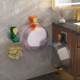Bathroom basin hook wall hanging artifact bathroom punch-free snap-on hook type basin sticky hook storage rack