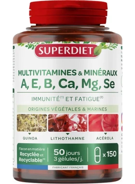 法国本土版Superdiet多种维生素和矿物质 提高免Yi力