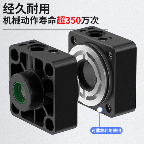 SC/SU气缸专用双O/YCC型活塞密封圈前后端盖针阀维修气缸配件大全 - 图1