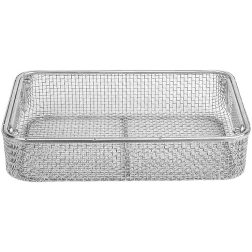 304不锈钢消毒筐清洗筐手术供应室器械消毒筐耐高温消毒灭菌 框篮 - 图3