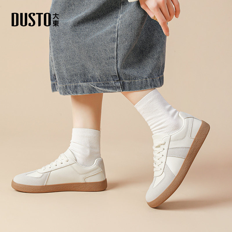 大东复古德训鞋女2026春季女鞋新款休闲鞋百搭低跟平底小白鞋板鞋,淘宝优惠券,粉丝福利购,淘宝优惠卷