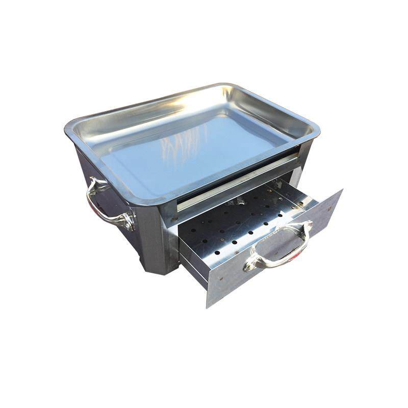 不锈钢烤鱼炉多功能烧烤炉桌上烤架商用加厚烤鱼盘家用酒精木炭两,淘宝优惠券,粉丝福利购,淘宝优惠卷