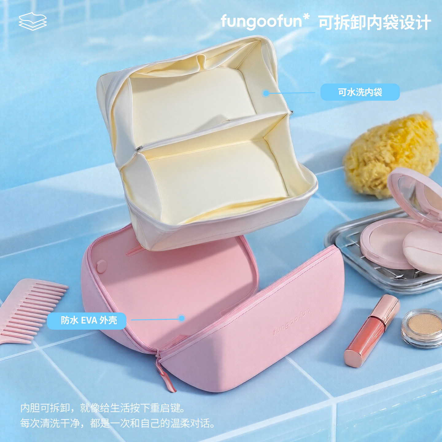 Convenient waterproof storage for women