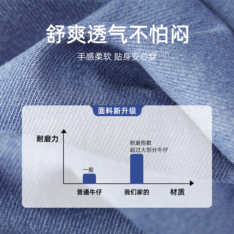 真维斯女童裤子秋装薄款2024新款长裤儿童天丝牛仔裤春秋款防蚊裤