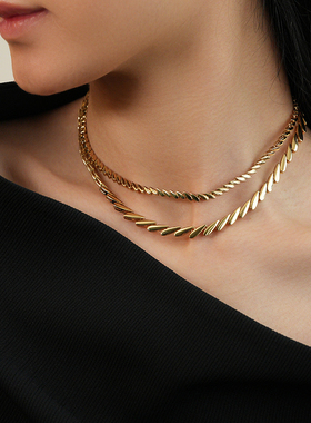 RetroChic复古时尚麦穗项链