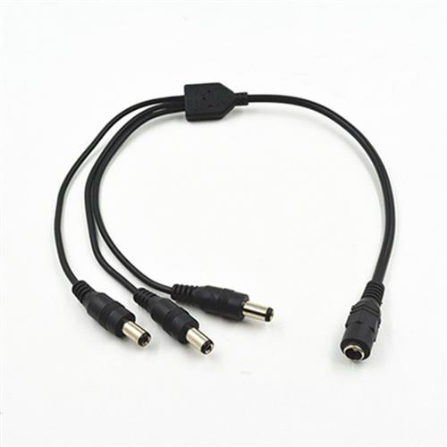 One-to-three DC power cord pure copper 5.5*2.1mm connector monitoring extension plug security accessories equipment LED light
