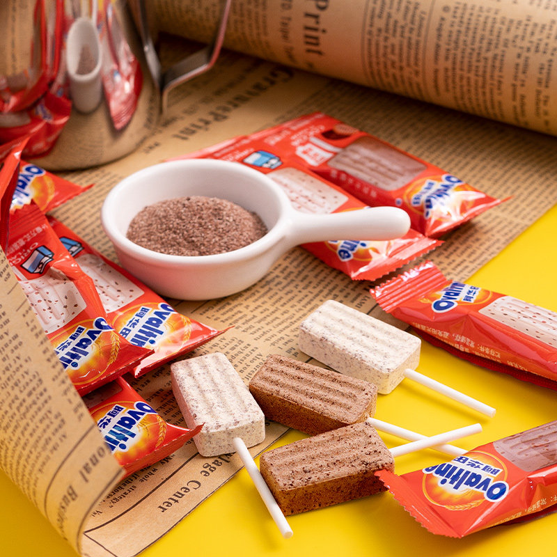 阿华田麦芽牛乳棒棒糖儿童压片糖果网红喜糖零食礼包牛奶高钙可可,淘宝优惠券,粉丝福利购,淘宝优惠卷