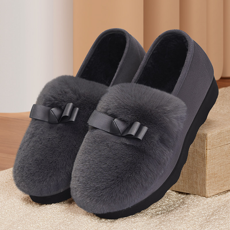 豆豆鞋女秋加绒2025新款老北京布鞋外穿保暖加厚黑色厚底毛毛棉鞋,淘宝优惠券,粉丝福利购,淘宝优惠卷