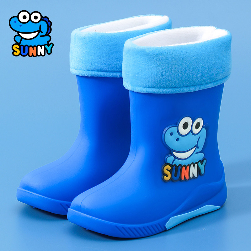 儿童雨鞋男孩冬季加绒保暖男童雨靴宝宝小孩女款胶鞋防滑水鞋女童,淘宝优惠券,粉丝福利购,淘宝优惠卷