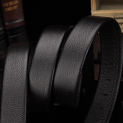 纯头层牛皮腰带男款休闲外贸尾货原单大牌出口针扣皮带男真皮清仓