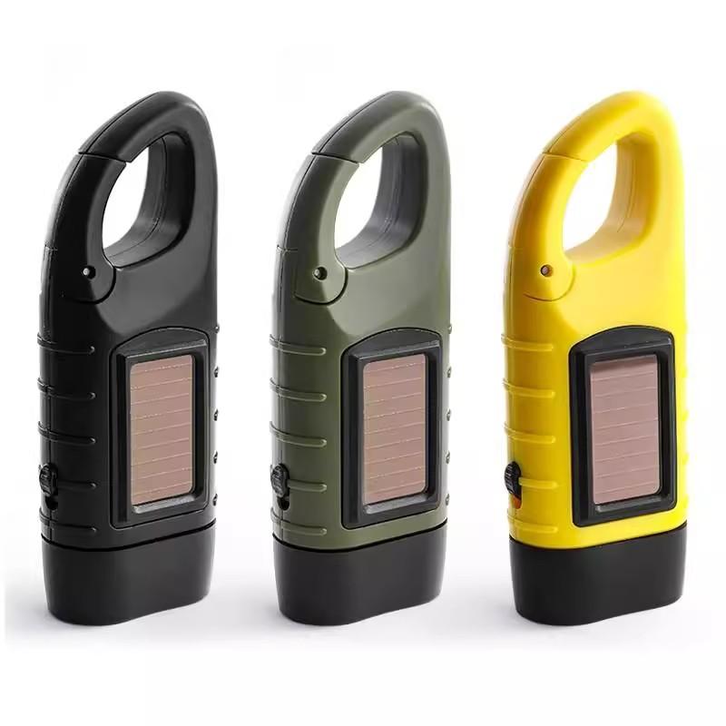 Solar powered hand flashlight that lasts forever