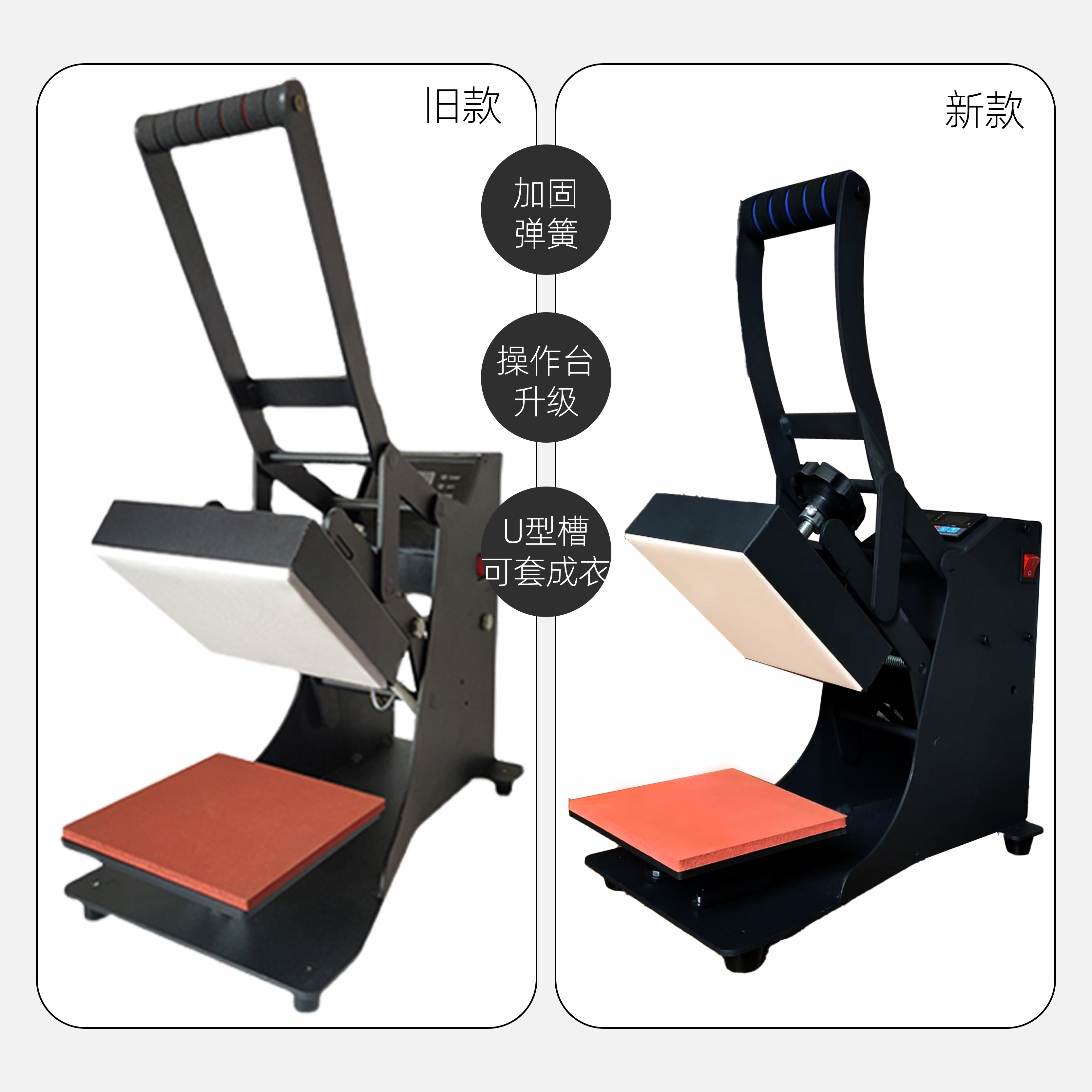 翼兆热转印压烫机小型烫画机logo领标印花机器胸标转印机烫标机,淘宝优惠券,粉丝福利购,淘宝优惠卷