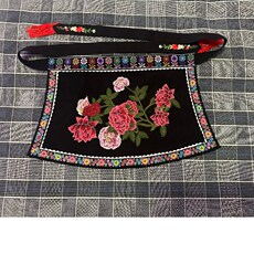 Miaoxiu 机器刺绣围腰围裙花贵州少数民族布依族服装配饰传统绣花