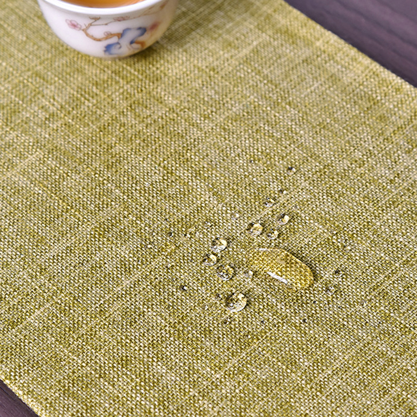 防水布艺干泡小茶席泡茶桌旗茶杯垫家用高档茶布手绘茶垫茶具配件,淘宝优惠券,粉丝福利购,淘宝优惠卷