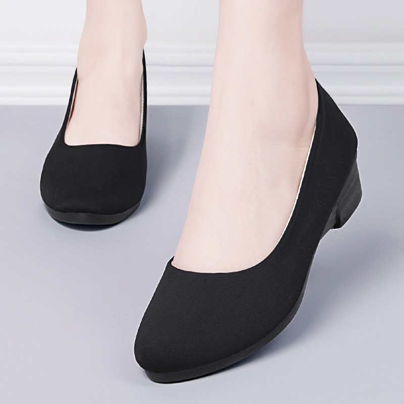 老北京布鞋女官方旗舰店新款正品工作鞋酒店平底不累脚黑色豆豆鞋,淘宝优惠券,粉丝福利购,淘宝优惠卷