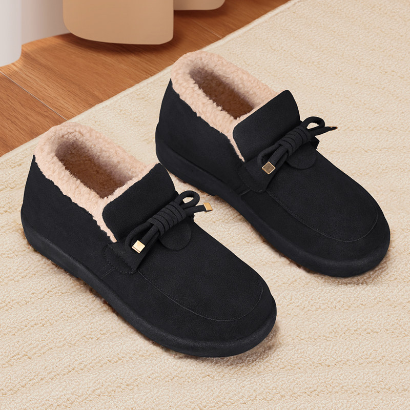 老北京布鞋女冬季加绒加厚新款一脚蹬豆豆鞋高帮保暖防滑妈妈棉鞋,淘宝优惠券,粉丝福利购,淘宝优惠卷